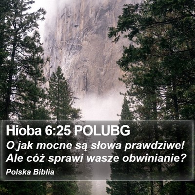 Hioba 6:25 POLUBG Bible Verse Image