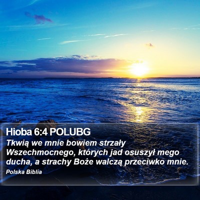 Hioba 6:4 POLUBG Bible Verse Image