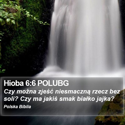 Hioba 6:6 POLUBG Bible Verse Image