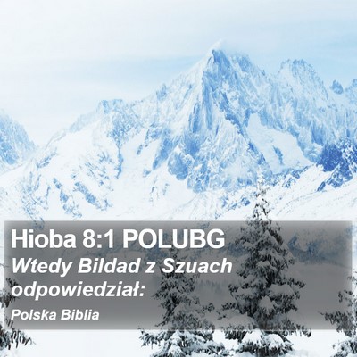 Hioba 8:1 POLUBG Bible Verse Image