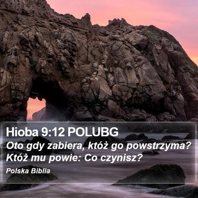 Hioba 9:12 POLUBG Bible Verse Image