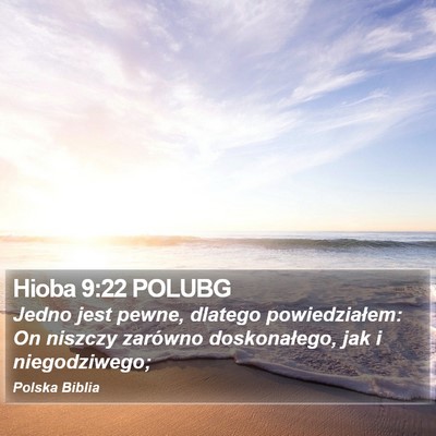 Hioba 9:22 POLUBG Bible Verse Image