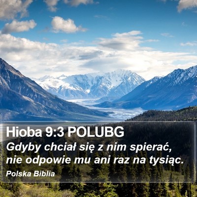 Hioba 9:3 POLUBG Bible Verse Image