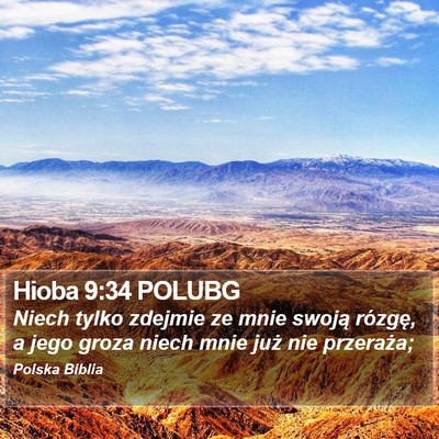Hioba 9:34 POLUBG Bible Verse Image