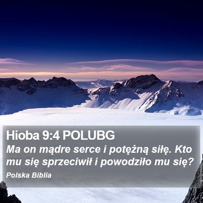 Hioba 9:4 POLUBG Bible Verse Image