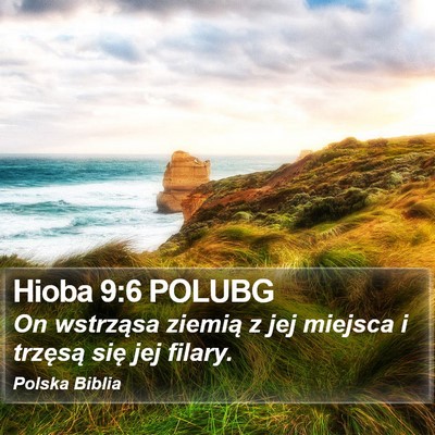 Hioba 9:6 POLUBG Bible Verse Image