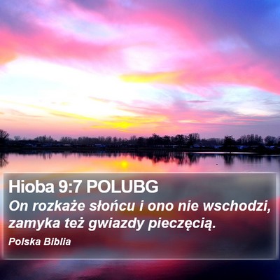 Hioba 9:7 POLUBG Bible Verse Image