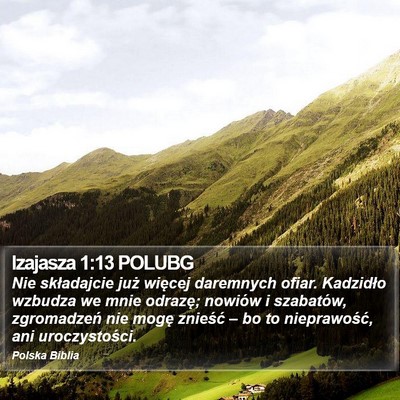 Izajasza 1:13 POLUBG Bible Verse Image