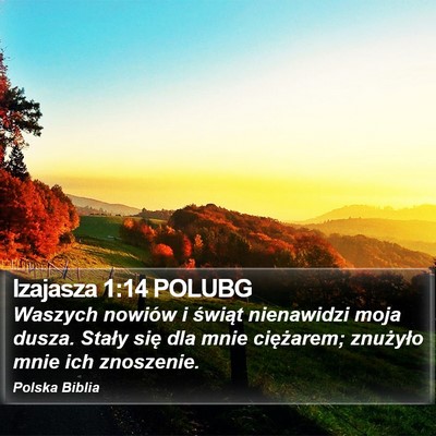Izajasza 1:14 POLUBG Bible Verse Image