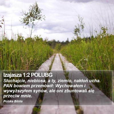 Izajasza 1:2 POLUBG Bible Verse Image