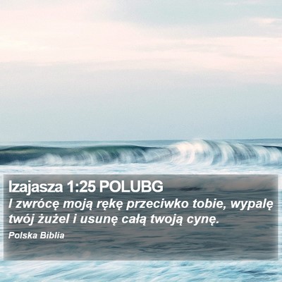 Izajasza 1:25 POLUBG Bible Verse Image