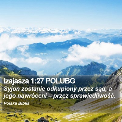 Izajasza 1:27 POLUBG Bible Verse Image
