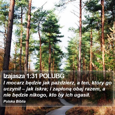 Izajasza 1:31 POLUBG Bible Verse Image