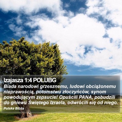 Izajasza 1:4 POLUBG Bible Verse Image