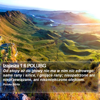 Izajasza 1:6 POLUBG Bible Verse Image