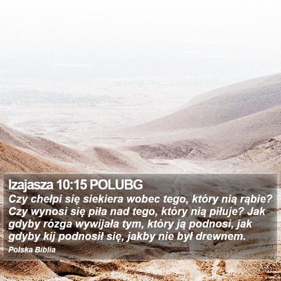 Izajasza 10:15 POLUBG Bible Verse Image