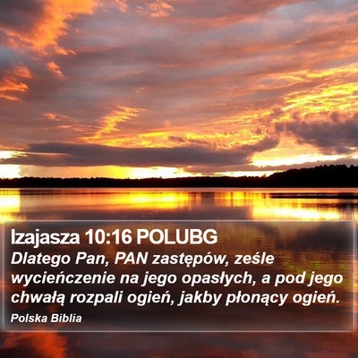 Izajasza 10:16 POLUBG Bible Verse Image