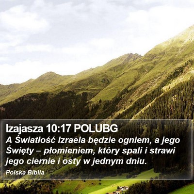 Izajasza 10:17 POLUBG Bible Verse Image