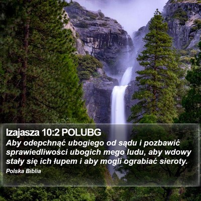 Izajasza 10:2 POLUBG Bible Verse Image