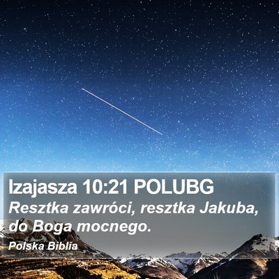 Izajasza 10:21 POLUBG Bible Verse Image