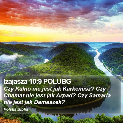 Izajasza 10:9 POLUBG Bible Verse Image