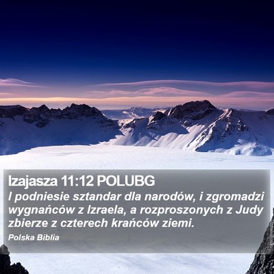 Izajasza 11:12 POLUBG Bible Verse Image