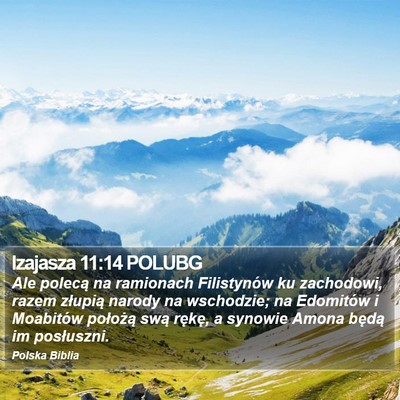 Izajasza 11:14 POLUBG Bible Verse Image