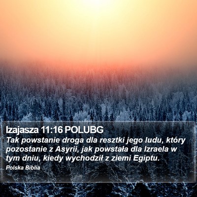 Izajasza 11:16 POLUBG Bible Verse Image