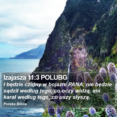 Izajasza 11:3 POLUBG Bible Verse Image