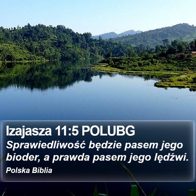Izajasza 11:5 POLUBG Bible Verse Image