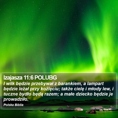 Izajasza 11:6 POLUBG Bible Verse Image
