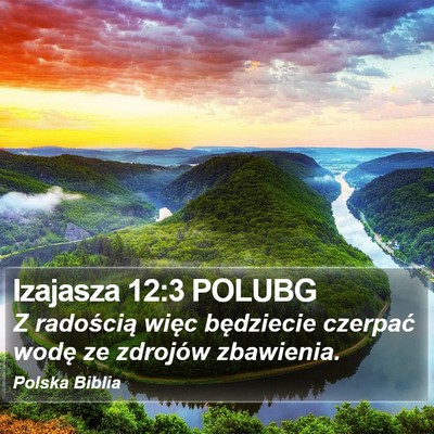 Izajasza 12:3 POLUBG Bible Verse Image