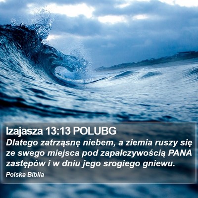 Izajasza 13:13 POLUBG Bible Verse Image
