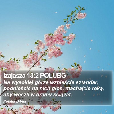Izajasza 13:2 POLUBG Bible Verse Image