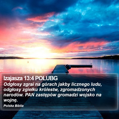Izajasza 13:4 POLUBG Bible Verse Image