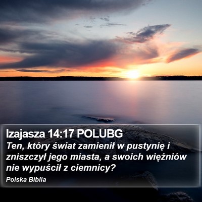 Izajasza 14:17 POLUBG Bible Verse Image