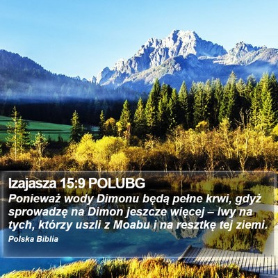 Izajasza 15:9 POLUBG Bible Verse Image