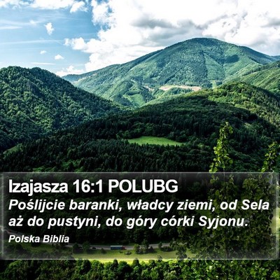Izajasza 16:1 POLUBG Bible Verse Image