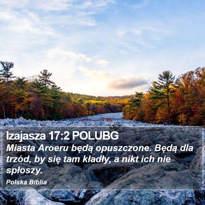 Izajasza 17:2 POLUBG Bible Verse Image