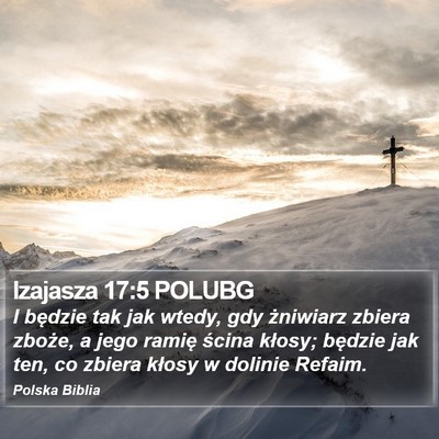 Izajasza 17:5 POLUBG Bible Verse Image