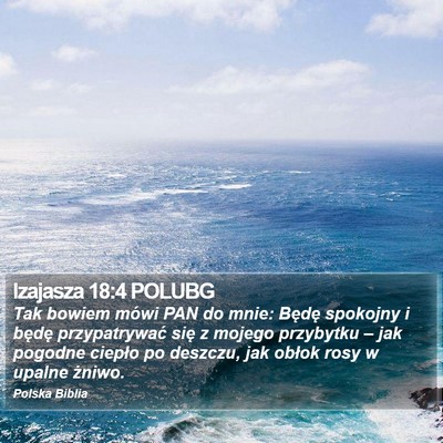 Izajasza 18:4 POLUBG Bible Verse Image