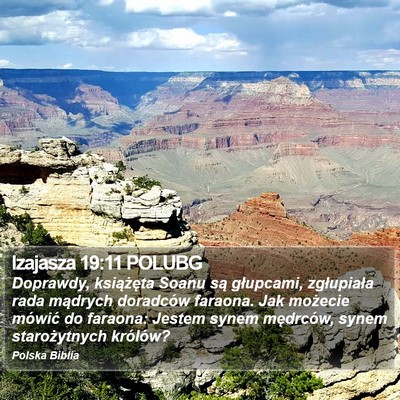 Izajasza 19:11 POLUBG Bible Verse Image