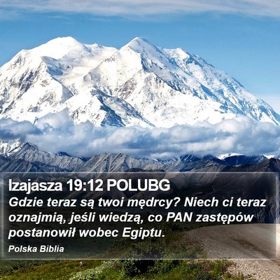Izajasza 19:12 POLUBG Bible Verse Image