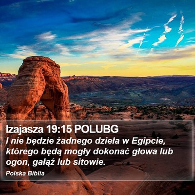 Izajasza 19:15 POLUBG Bible Verse Image