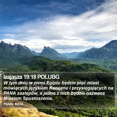 Izajasza 19:18 POLUBG Bible Verse Image