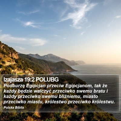 Izajasza 19:2 POLUBG Bible Verse Image
