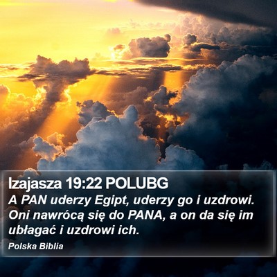 Izajasza 19:22 POLUBG Bible Verse Image
