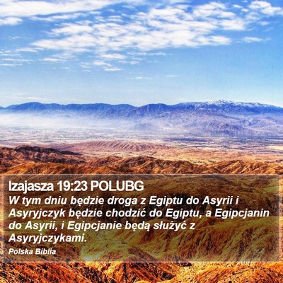 Izajasza 19:23 POLUBG Bible Verse Image