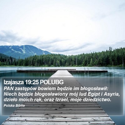 Izajasza 19:25 POLUBG Bible Verse Image