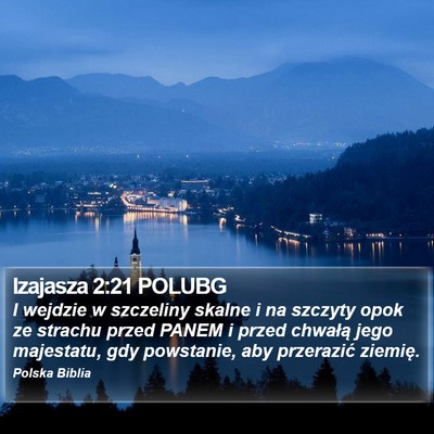 Izajasza 2:21 POLUBG Bible Verse Image